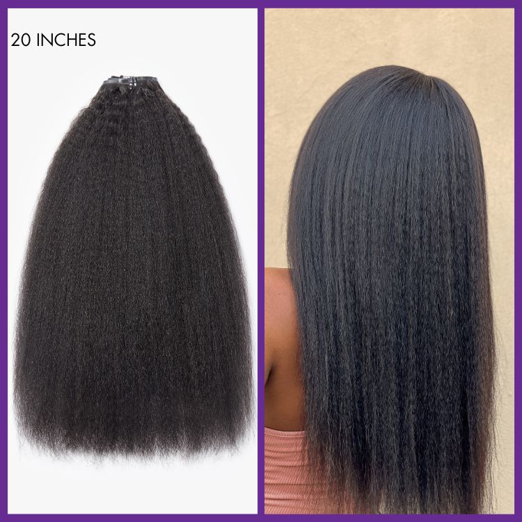 Straight / Body Wave / Kinky Curly / Yaki Straight / Kinky Straight / Messy Curly Clip in Hair Extensions Real Human Hair Pieces 135g 9pcs / 7pcs with Free Gift-21