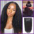 Straight / Body Wave / Kinky Curly / Yaki Straight / Kinky Straight / Messy Curly Clip in Hair Extensions Real Human Hair Pieces 135g 9pcs / 7pcs with Free Gift-17