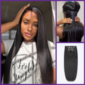 Straight / Body Wave / Kinky Curly / Yaki Straight / Kinky Straight / Messy Curly Clip in Hair Extensions Real Human Hair Pieces 135g 9pcs / 7pcs with Free Gift-14